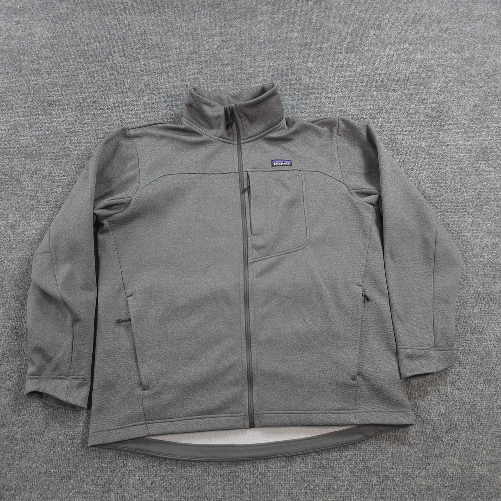 Patagonia Jacket Mens 2XL Gray Ukiah Fleece Performance Hiking Camp Outdoors